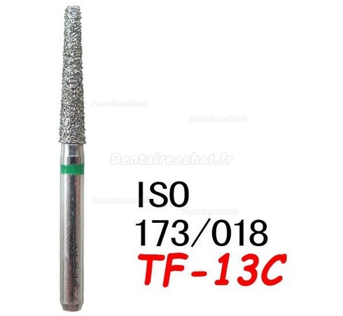 100 Pièces FG TF-13C 1.8mm Fraise diamantée dentaire